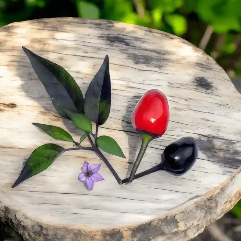 Piment ‘Black Namaqualand’ (Capsicum frutescens) Graines
