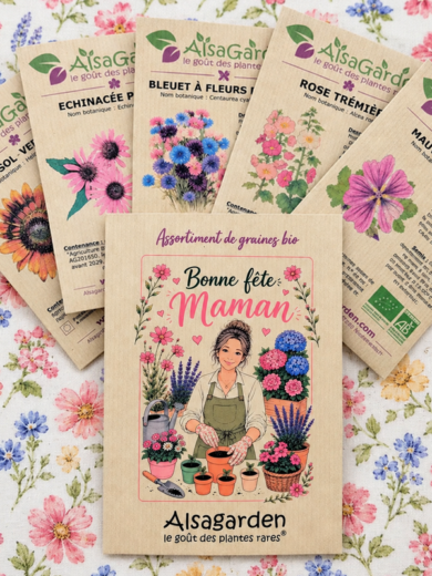 Assortiment Bonne fête Maman (5 Variétés de graines BIO)
